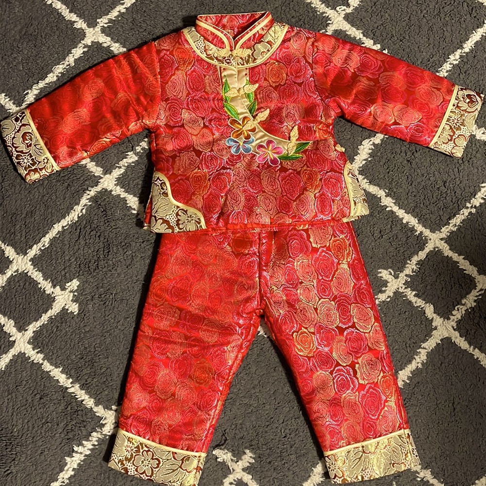 Chinese traditional outfit for toddlers - 2 piece (2-4 year old)